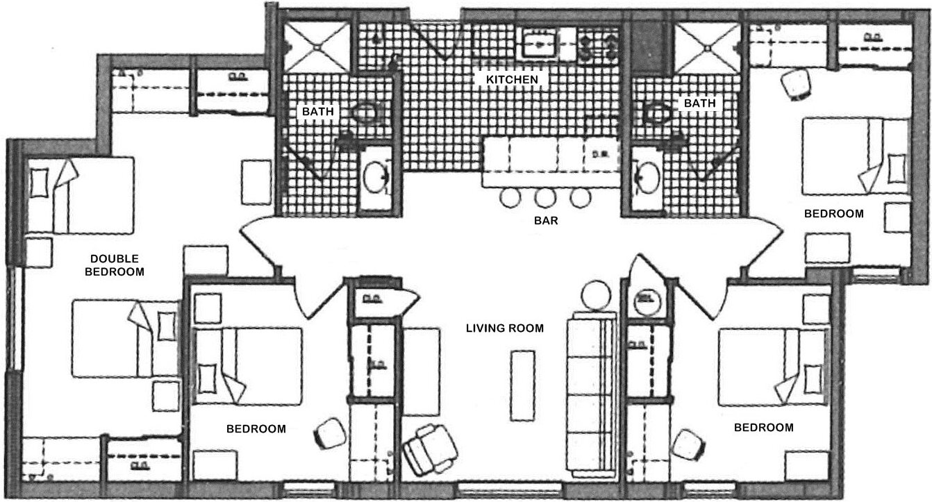 4 Bedroom (5 Occ)